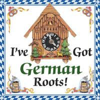 German Gift Idea Magnet German Roots - Below $10, Collectibles, CT-106, CT-220, CT-520, German, Germany, Home & Garden, Irish, Kitchen Magnets, Magnet Tiles, Magnet Tiles-German, Magnets-German, Magnets-Refrigerator, PS-Party Favors, PS-Party Favors German, SY: Kiss Cook-Irish, Top-GRMN-B, Wife