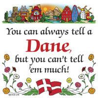 Danish Shop Magnet Tile Tell A Dane - Below $10, Collectibles, CT-205, Danish, Home & Garden, Kitchen Magnets, Magnet Tiles, Magnet Tiles-Danish, Magnets-Refrigerator, PS-Party Favors, SY: Tell a Danish, Top-DNMK-A