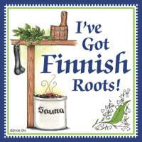 Finnish Souvenirs Magnetic Tile: Finnish Roots - Collectibles, CT-215, Finnish, Home & Garden, Kitchen Magnets, Magnet Tiles, Magnet Tiles-Finnish, Magnets-Refrigerator, PS-Party Favors, PS-Party Favors Finnish, SY: Roots Finnish, Top-FINN-A