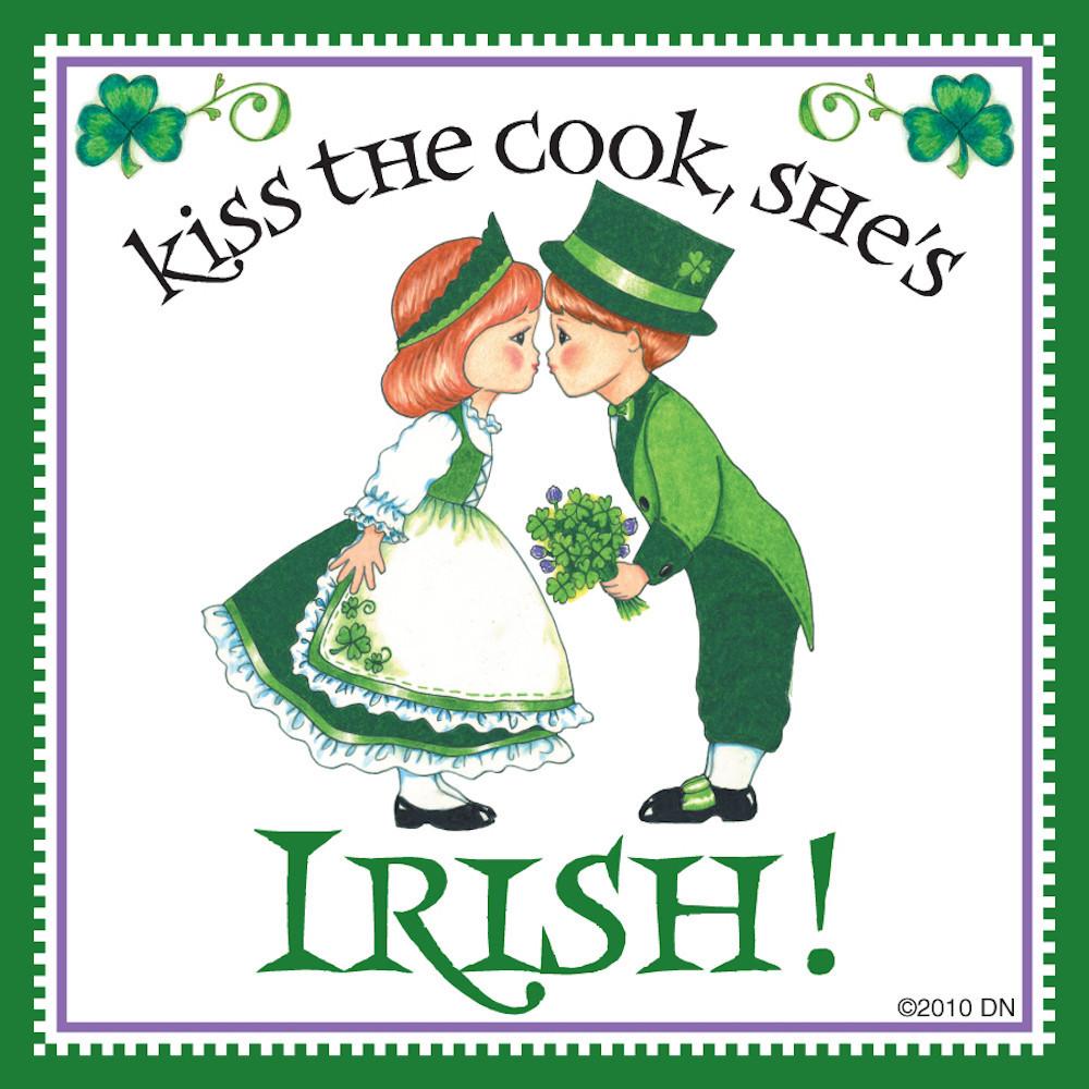  inchesKiss Irish Cook inches Irish Gift Idea Magnet - Below $10, Collectibles, CT-230, Home & Garden, Irish, Kissing Couple, Kitchen Magnets, Magnet Tiles, Magnet Tiles-Irish, Magnets-Refrigerator, PS-Party Favors, SY: Kiss Cook-Irish, Wife