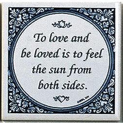 Tile Magnets Quotes: Love & Be Loved - Collectibles, Decorations, General Gift, Home & Garden, Kitchen Magnets, Magnet Tiles, Magnet Tiles-Saying, Magnets-Refrigerator, PS-Party Favors, SY: Love and Be Loved