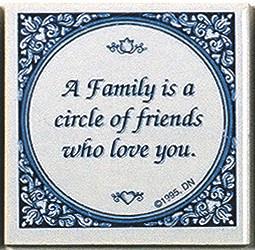 Tile Magnets Quotes: Family Circle Of Friends - Collectibles, Decorations, General Gift, Home & Garden, Kitchen Magnets, Magnet Tiles, Magnet Tiles-Saying, Magnets-Refrigerator, PS-Party Favors, SY: Family Circle of Friends