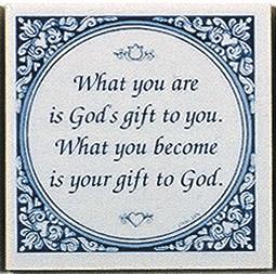 Tile Magnets Quotes: God's Gift To You - Collectibles, Decorations, General Gift, Home & Garden, Kitchen Magnets, Magnet Tiles, Magnet Tiles-Saying, Magnets-Refrigerator, PS-Party Favors, SY: Gods Gift