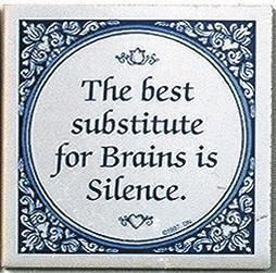 Tile Magnets Quotes: Best Substitute For Brains - Collectibles, Decorations, General Gift, Home & Garden, Kitchen Magnets, Magnet Tiles, Magnet Tiles-Saying, Magnets-Refrigerator, PS-Party Favors, SY: Best Substitute for Brains