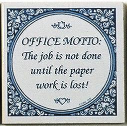 Tile Magnets Quotes: Office Motto? - Collectibles, Decorations, General Gift, Home & Garden, Kitchen Magnets, Magnet Tiles, Magnet Tiles-Saying, Magnets-Refrigerator, PS-Party Favors, SY: Office Motto