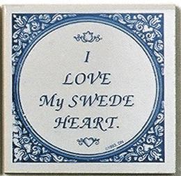 Swedish Culture Tile Magnet Love My Swede Heart - Below $10, Collectibles, Decorations, Heart, Home & Garden, Kitchen Magnets, Magnet Tiles, Magnet Tiles-Swedish, Magnets-Refrigerator, PS-Party Favors, Scandinavian, Swedish, SY: Love my Swede Heart, Top-SWED-B