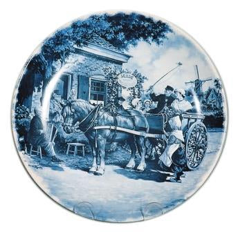 P461/P5: WEDDING/BLUE     PLATE 5IN.