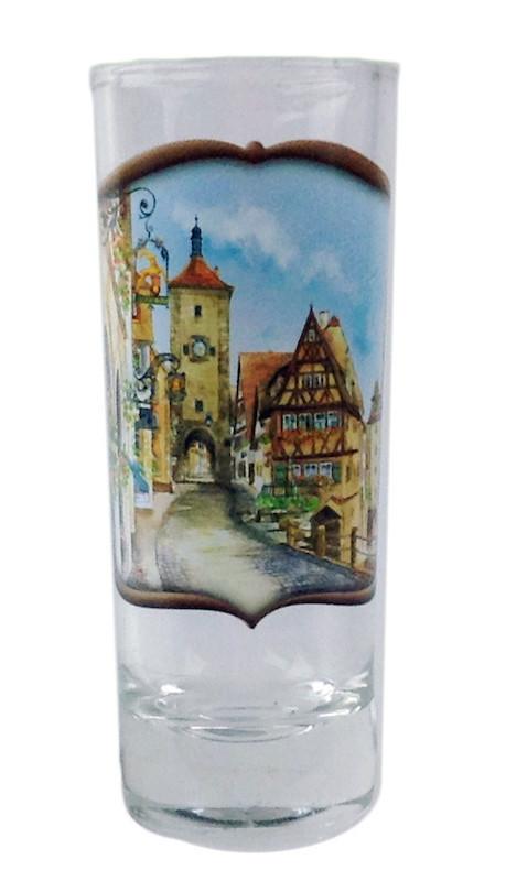 Oktoberfest Souvenir Shooter Village Dancers Clear - Alcohol, Barware, Clear, Collectibles, Drinkware, European, Frosted, German, Germany, Glass, Home & Garden, PS- Oktoberfest Party Favors, PS-Party Favors, PS-Party Favors German, Shot Glasses, Shots-Glass, SY: Grouchy German, Tableware, Top-GRMN-A