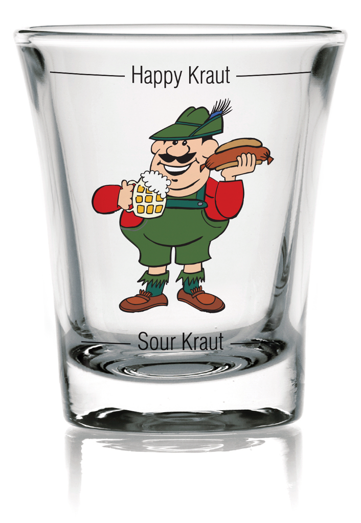 Oktoberfest German Party Favor Shot Glass: Grouchy German Frosted - Alcohol, Barware, Clear, Collectibles, Drinkware, Frosted, German, Germany, Glass, Home & Garden, PS- Oktoberfest Party Favors, PS-Party Favors, PS-Party Favors German, Shot Glasses, Shots-Glass, SY: Grouchy German, Tableware, Top-GRMN-B - 2 - 3 - 4