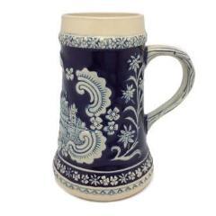 German Castle Engraved Ceramic Beer Stein - $20 - $50, Barware, Beer Glasses, Coffee Mugs, Collectibles, Decorations, Drinkware, German, Home & Garden, Kitchen & Dining, Top-GRMN-B - 2 - 3