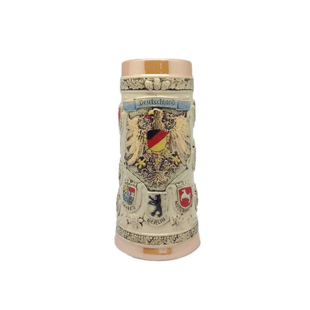 S4224: STEIN:COAT/ARMS/ WHITE/NO LID