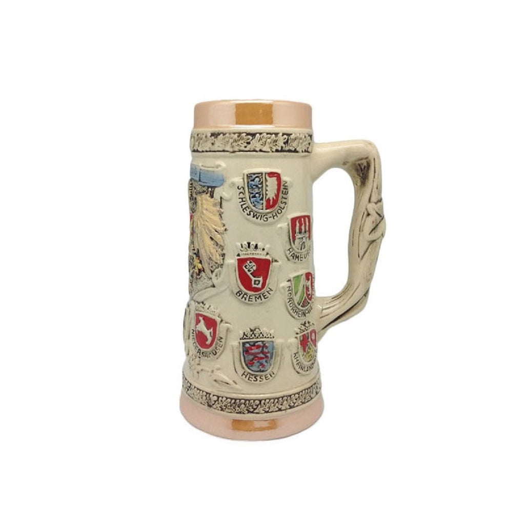 S4224: STEIN:COAT/ARMS/ WHITE/NO LID