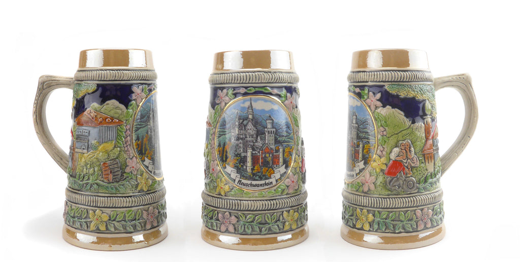Mini Ludwig's Beer Stein Shot Glass - Alcohol, Barware, Ceramics, Collectibles, Drinkware, German, Germany, Home & Garden, Ludwigs Castle, Miniatures, Multi-Color, PS- Oktoberfest Party Favors, PS-Party Favors, Shot Glasses, Shots-Ceramic, Tableware, Top-GRMN-A - 5