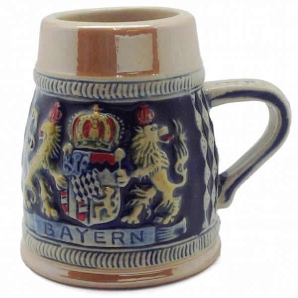 Bayern Coat of Arms Engraved Beer Stein Shot Glass - Alcohol, Barware, Bayern, Ceramics, Collectibles, Drinkware, German, Germany, Home & Garden, Multi-Color, PS- Oktoberfest Party Favors, PS-Party Favors, PS-Party Favors German, Shot Glasses, Shots-Ceramic, Tableware, Top-GRMN-B
