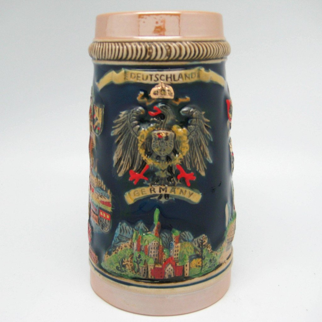 German Cities Oktoberfest Beer Stein - .55L, Alcohol, Barware, Beer Glasses, Beer Stein-No Lid, Beer Stein-No Lid-EHG, Beer Steins, Coffee Mugs, Collectibles, Decorations, Drinkware, German, Germany, Home & Garden, Multi-Color, Top-GRMN-B - 2