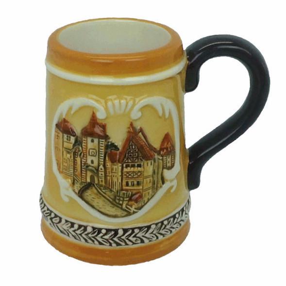 Rothenburg Germany Stein Shot Glass - Alcohol, Barware, Ceramics, Collectibles, Drinkware, Euro Village, European, German, Germany, Home & Garden, PS-Party Favors, PS-Party Favors German, Shot Glasses, Shots-Ceramic, Shots-Glass, Tableware