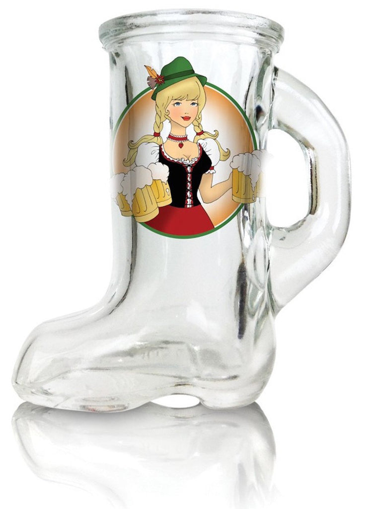 Beer Boot Oktoberfest Lady Shot - Alcohol, Barware, Clear, Collectibles, Drinkware, German, Germany, Glass, Home & Garden, PS- Oktoberfest Party Favors, PS-Party Favors, PS-Party Favors German, Shot Glasses, Shots-Glass, Tableware, Top-GRMN-B