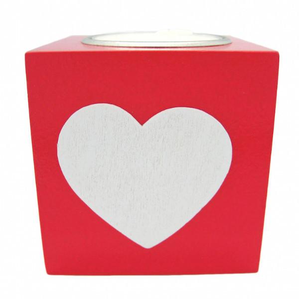 Square Heart Red Votive German Gift Idea - Below $10, Candle Holders, Candles, Danish, Decorations, Heart, Home & Garden, Kitchen Decorations, Norwegian, PS-Party Favors, Red, Scandinavian, swedish, Votive, White