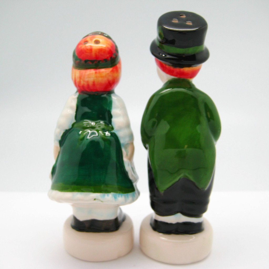 Irish Gift Idea Ceramic Salt & Pepper Shakers - Below $10, Collectibles, Decorations, Home & Garden, Irish, Kissing Couple, Kitchen Decorations, PS-Party Favors, S&P Sets, S&P Sets-Irish, S&P Sets-Magnetic, Tableware - 2 - 3