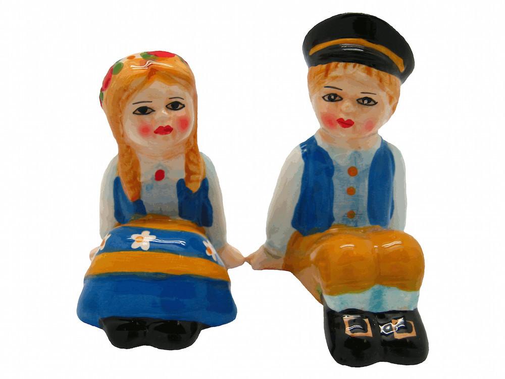Vintage Salt & Pepper Shakers Swedish Sitting Couple - Below $10, Collectibles, Decorations, Home & Garden, Kitchen Decorations, PS-Party Favors, PS-Party Favors Swedish, S&P Sets, S&P Sets-Scandi, Swedish, Tableware, Top-SWED-B, Under $10 - 2