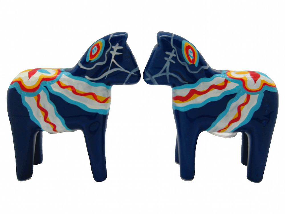 Blue Dala Horse Salt and Pepper Shaker - Blue, Collectibles, CT-150, Dala Horse, Dala Horse Blue, Decorations, Home & Garden, Kitchen Decorations, PS-Party Favors, PS-Party Favors Dala, PS-Party Favors Swedish, S&P Sets, swedish, Tableware, Top-SWED-A - 2 - 3