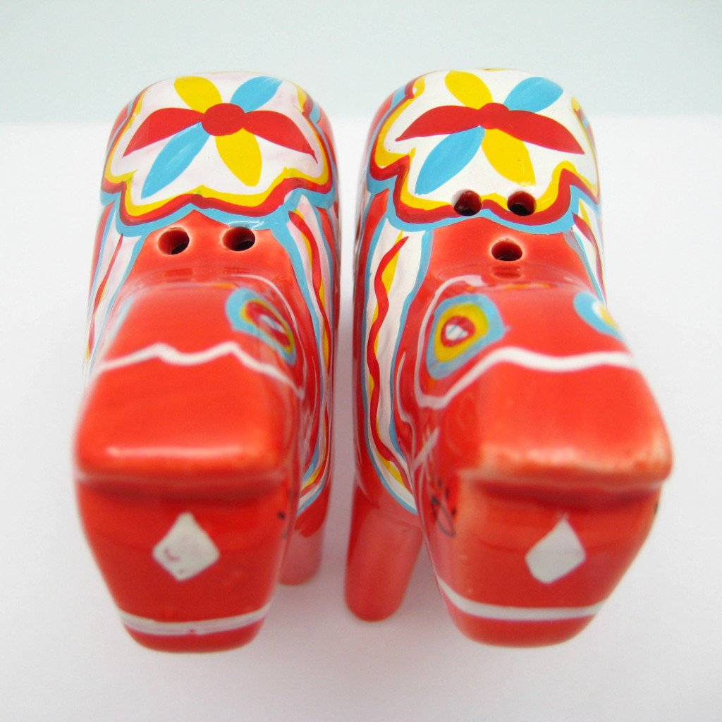 Red Dala Horse Salt and Pepper Shaker - Below $10, Collectibles, CT-150, Dala Horse, Dala Horse Red, Decorations, Home & Garden, Kitchen Decorations, PS-Party Favors, PS-Party Favors Dala, PS-Party Favors Swedish, Red, S&P Sets, swedish, Tableware, Top-SWED-A - 2 - 3 - 4
