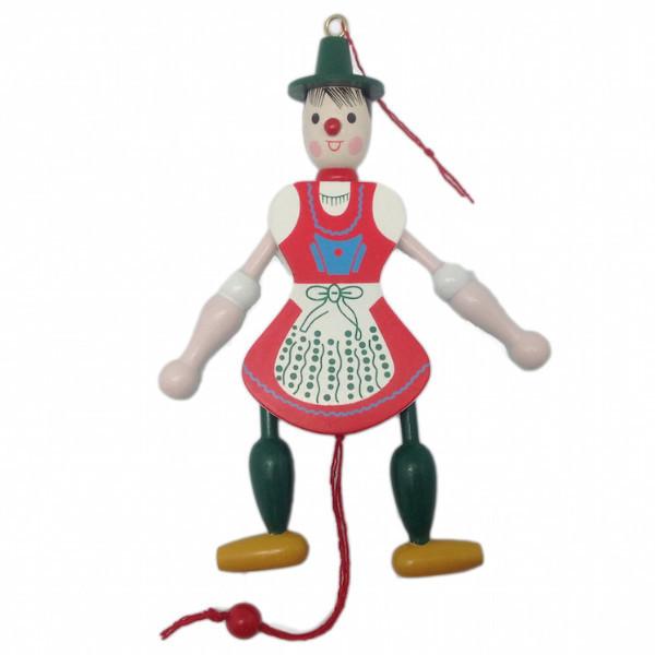 German Girl Jumping Jack Toy - Below $10, Collectibles, Decorations, Figurines, German, Germany, Home & Garden, Jumping Jacks, L, Medium, New Products, NP Upload, PS-Party Favors, PS-Party Favors German, Size, Small, Souvenirs-German, Top-GRMN-B, XL, Yr-2017
