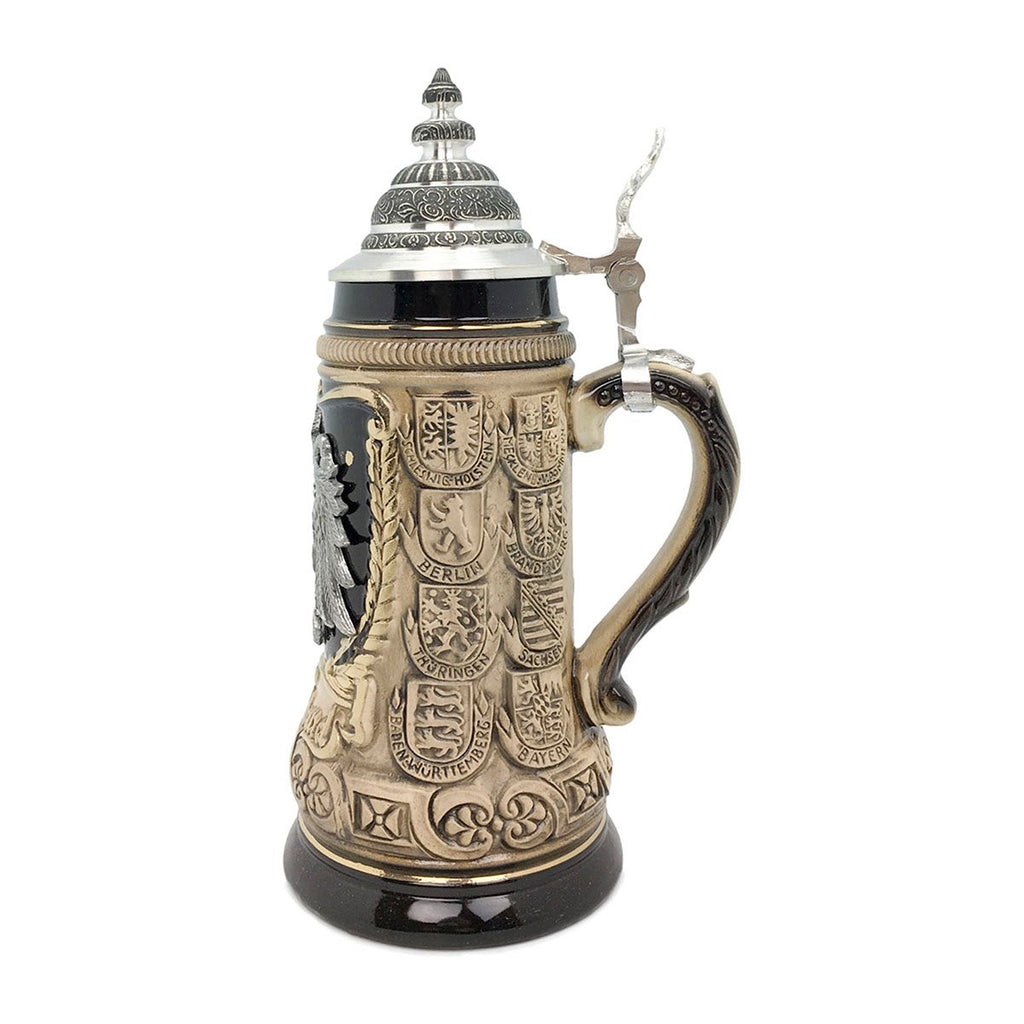 Eagle Medallion .5L Zoller & Born Beer Stein with Metal Lid -2