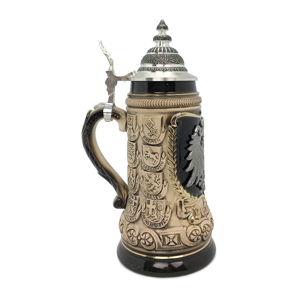 Eagle Medallion .5L Zoller & Born Beer Stein with Metal Lid -3