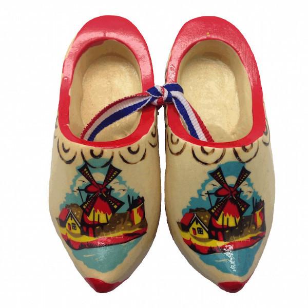 Decorated Wooden Clogs - 1.5 inches, 1.75 inches, 2.5 inches, 3.25 inches, 4 inches, Apparel-Costume Shoes, Apparel-Costumes, CT-600, Dutch, Ethnic Dolls, Natural, Netherlands, PS-Party Favors, PS-Party Favors Dutch, Shoes, Size, Top-DTCH-A, Windmills, wood, Wooden Shoes, Wooden Shoes-Souvenir - 2