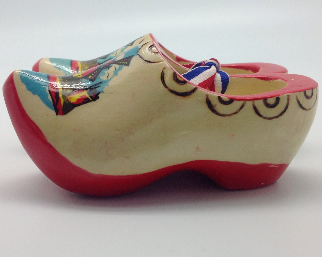 Decorated Wooden Clogs - 1.5 inches, 1.75 inches, 2.5 inches, 3.25 inches, 4 inches, Apparel-Costume Shoes, Apparel-Costumes, CT-600, Dutch, Ethnic Dolls, Natural, Netherlands, PS-Party Favors, PS-Party Favors Dutch, Shoes, Size, Top-DTCH-A, Windmills, wood, Wooden Shoes, Wooden Shoes-Souvenir - 2 - 3