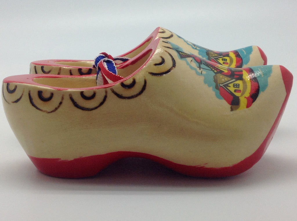 Decorated Wooden Clogs - 1.5 inches, 1.75 inches, 2.5 inches, 3.25 inches, 4 inches, Apparel-Costume Shoes, Apparel-Costumes, CT-600, Dutch, Ethnic Dolls, Natural, Netherlands, PS-Party Favors, PS-Party Favors Dutch, Shoes, Size, Top-DTCH-A, Windmills, wood, Wooden Shoes, Wooden Shoes-Souvenir - 2 - 3 - 4