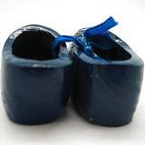 Wooden Shoes Blue Edelweiss - 1.5 inches, 2.5 inches, Apparel-Costume Shoes, Apparel-Costumes, Blue, CT-600, Dutch, Edelweiss, Ethnic Dolls, german, Germany, Netherlands, PS-Party Favors, PS-Party Favors Dutch, Shoes, Size, wood, Wooden Shoes, Wooden Shoes-Souvenir - 2