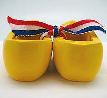 Dutch Wooden Shoes Deluxe Yellow - 1.5 inches, 2.5 inches, Apparel-Costume Shoes, Apparel-Costumes, CT-600, Dutch, Ethnic Dolls, Netherlands, PS-Party Favors, PS-Party Favors Dutch, Shoes, Size, Top-DTCH-B, Tulips, Windmills, wood, Wooden Shoes, Wooden Shoes-Souvenir, Yellow - 2 - 3 - 4