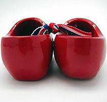 Dutch Wooden Shoes Deluxe Red - 1.5 inches, 2.5 inches, Apparel-Costume Shoes, Apparel-Costumes, Below $10, CT-600, Dutch, Ethnic Dolls, Netherlands, PS-Party Favors, PS-Party Favors Dutch, Red, Shoes, Size, Top-DTCH-B, Tulips, Windmills, wood, Wooden Shoes, Wooden Shoes-Souvenir - 2 - 3
