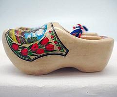 Dutch Wooden Shoes Deluxe Tulip - 1.5 inches, 2.5 inches, Apparel-Costume Shoes, Apparel-Costumes, CT-600, Dutch, Ethnic Dolls, Natural Tulip, Netherlands, PS-Party Favors, PS-Party Favors Dutch, Shoes, Size, Top-DTCH-B, Tulips, Windmills, wood, Wooden Shoes, Wooden Shoes-Souvenir - 2