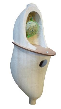 Wooden Shoe Bird House Made In Holland - Apparel-Costume Shoes, Apparel-Costumes, CT-601, Dutch, Netherlands, Shoes, wood, Wooden Shoes-Souvenir