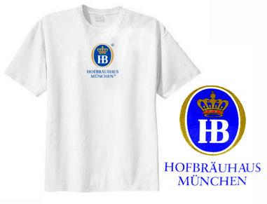 Hofbrauhaus Munchen HB Logo White T-Shirt - $10 - $20, Apparel & Accessories, Apparel- T Shirts, Below $10, Cotton, Hofbrauhaus, Medium, Size, Small, Unisex, White, X-Large, XX-Large