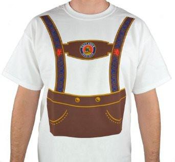 Paulaner Oktoberfest Lederhosen T-Shirt - $10 - $20, Apparel & Accessories, Apparel- T Shirts, Cotton, Multi-Color, Size, Small, Unisex